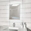 Double‑Frame Backlit Bathroom Mirror