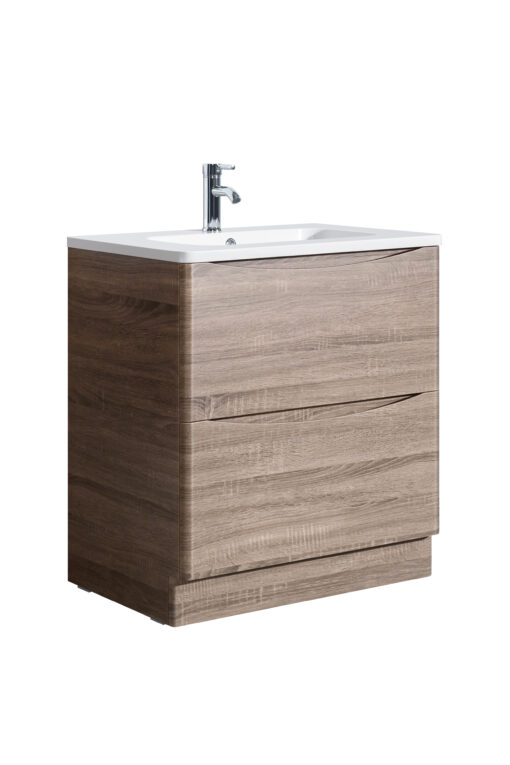 Hudson 800 Oak Unit & Basin (Floor Standing)