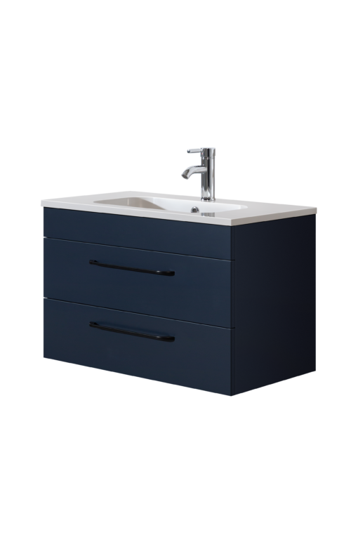 Siena 800 Axel Blue Unit & Basin (Wall Hung)