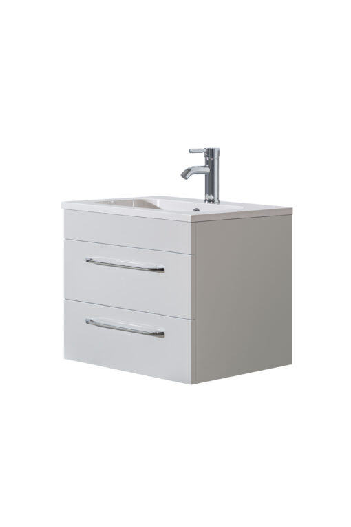 Siena 800 White Unit & Basin (Floor Standing)