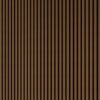 Vertical slatted acoustic panel with dark sound‑absorbing backing