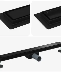 Alternative view of Linear Floor Drain 600mm Black