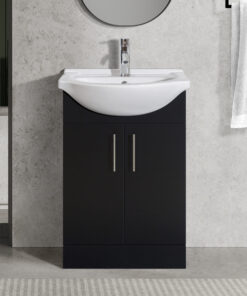 Luca 550mm Black Vanity Unit