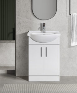 Luca 550mm White Vanity Unit