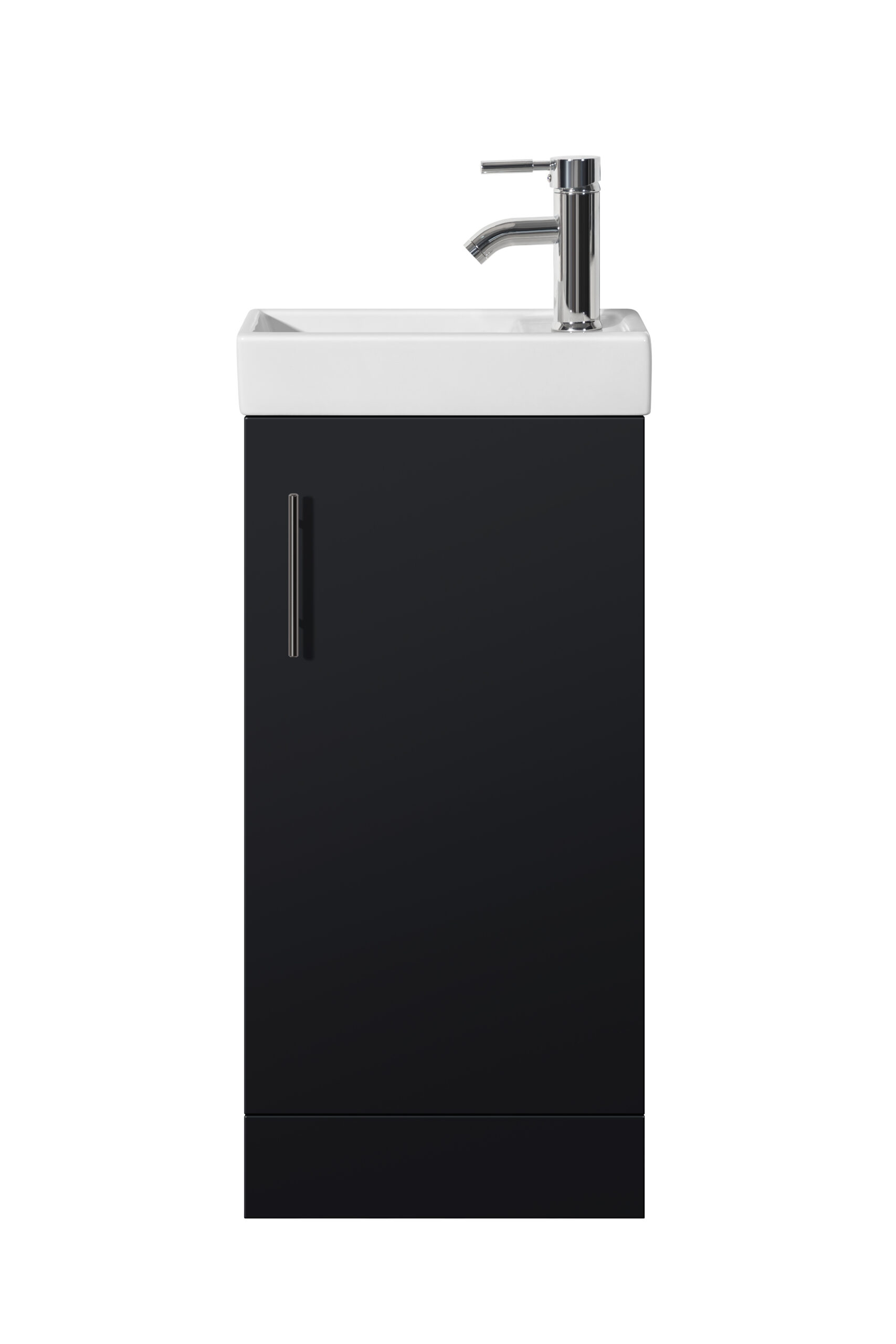 Oreo 400mm Black Cloakroom Unit - Image 3