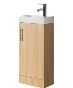 Alternative view of Oreo 400mm Oak Cloakroom Unit
