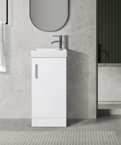 Oreo 400mm White Cloakroom Unit