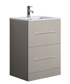 Alternative view of Oreo 600mm 2‑Drawer Cloud Vanity Unit & Basin