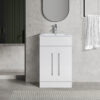 2‑Drawer White Vanity Unit & Basin