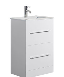 Alternative view of Oreo 500mm 2‑Drawer White Vanity Unit & Basin