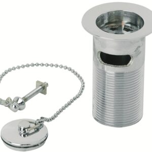 Basin Waste, Plug & Chain (slotted)
