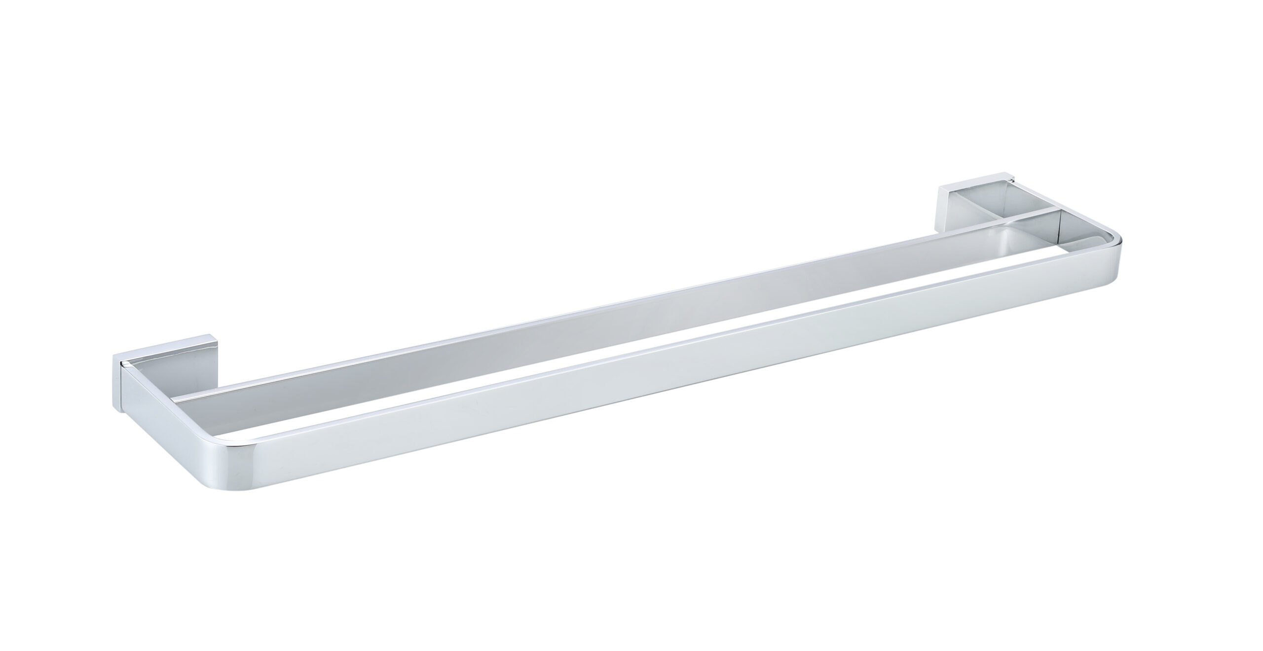 Aqua Double Towel Rail Chrome