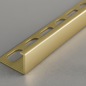 Gold Polished 10mm Straight Edge Trim