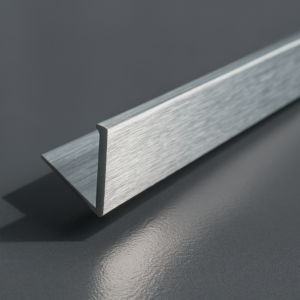 Chrome Brushed 10mm Straight Edge 8ft