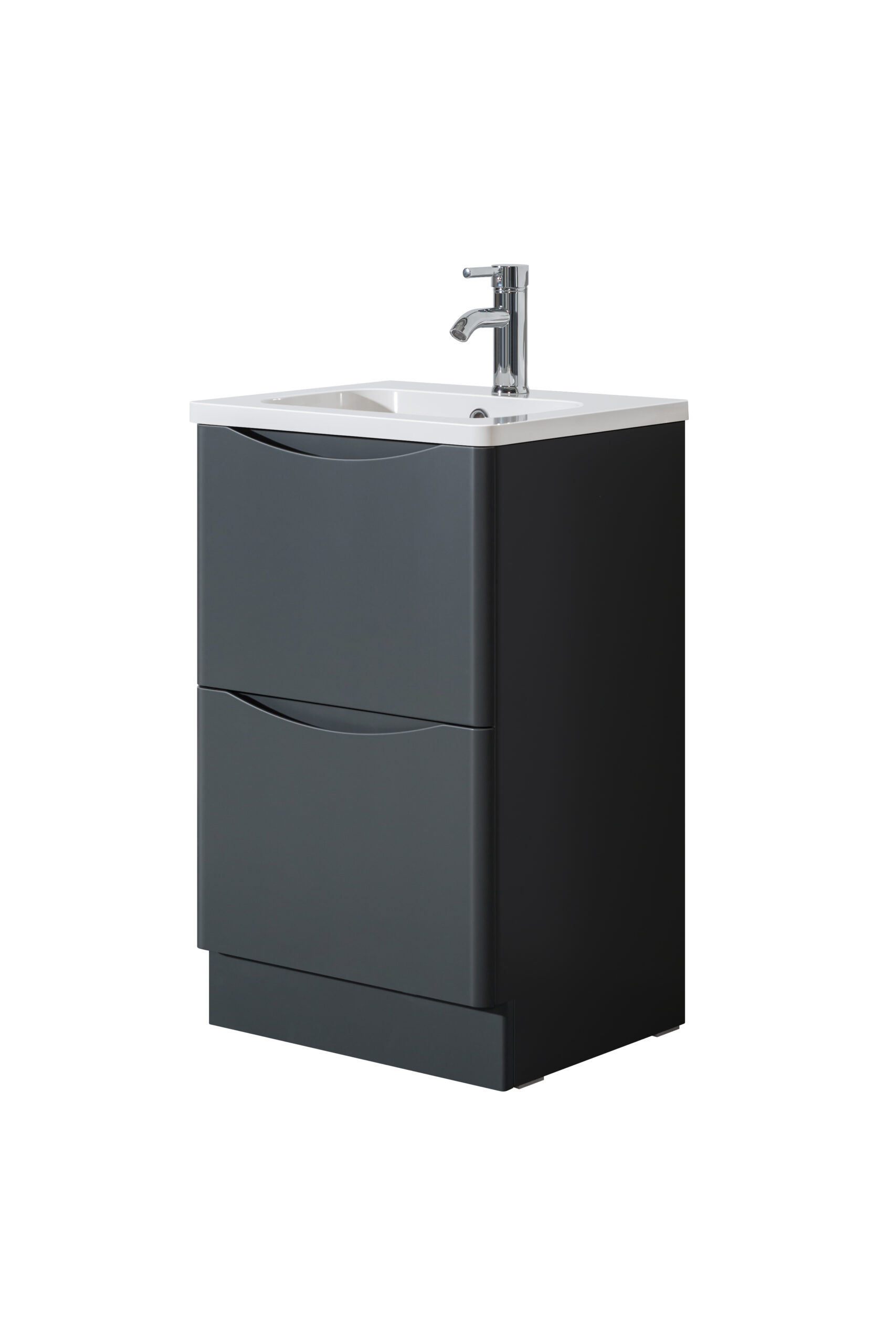 Hudson 500 Grey Unit & Basin (Floor Standing) - Image 2