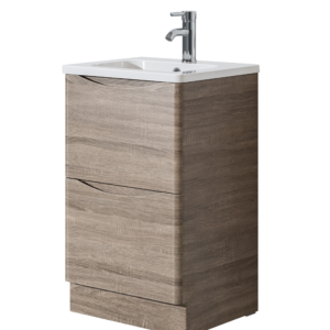Hudson 500 Oak Unit & Basin (Floor Standing)