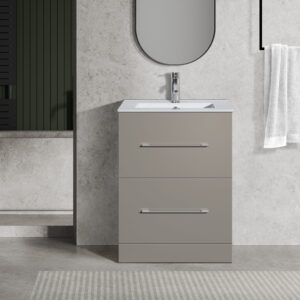 Oreo 600mm 2‑Drawer Cloud Vanity Unit & Basin