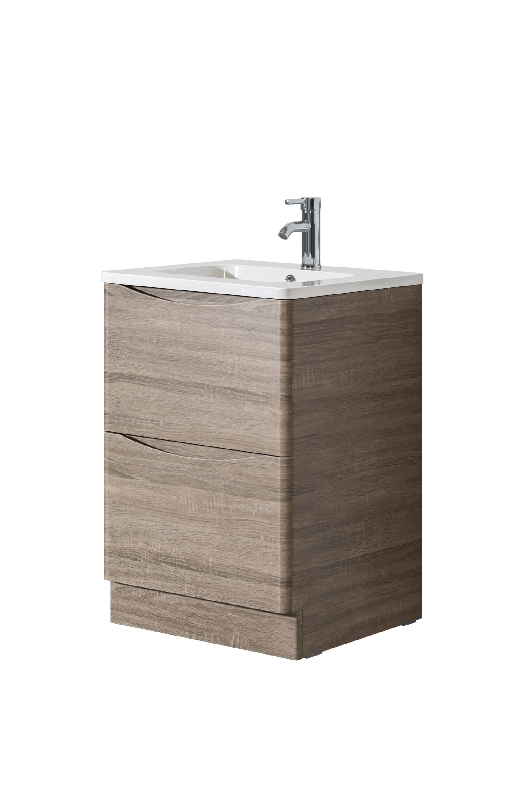 Hudson 600 Oak Unit & Basin (Floor Standing)