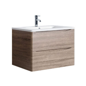 Hudson 600 Oak Unit & Basin (Wall Hung)