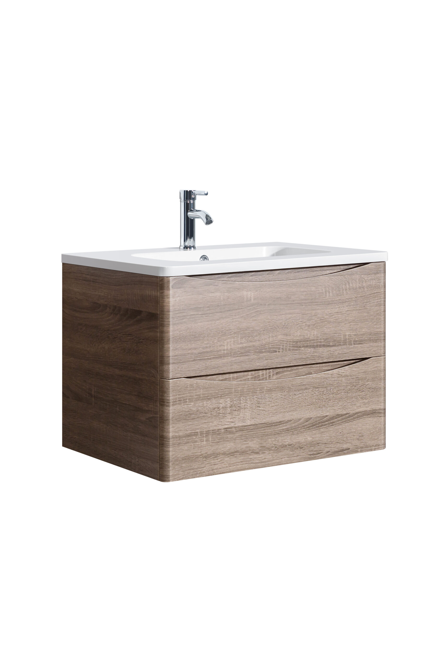 Hudson 600 Oak Unit & Basin (Wall Hung)