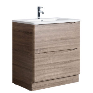 Hudson 800 Oak Unit & Basin (Floor Standing)