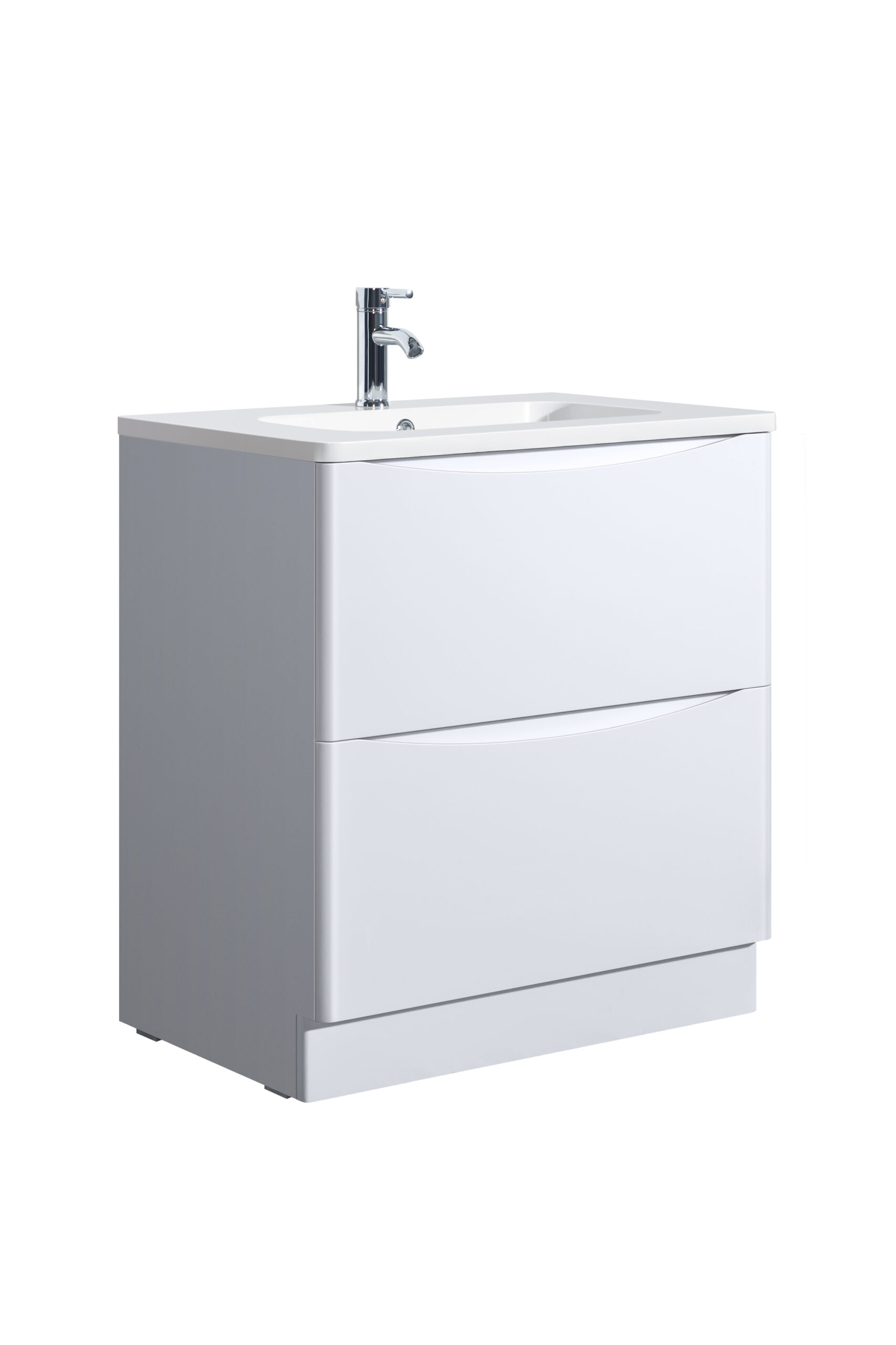 Hudson 800 White Unit & Basin (Floor Standing)