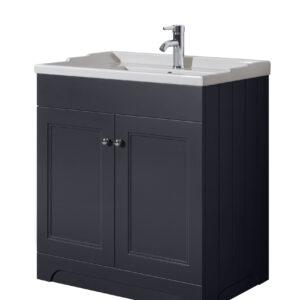 Rome 800 Anthracite Unit & Basin (Floor Standing)