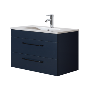 Siena 600 Axel Blue Unit & Basin (Wall Hung)