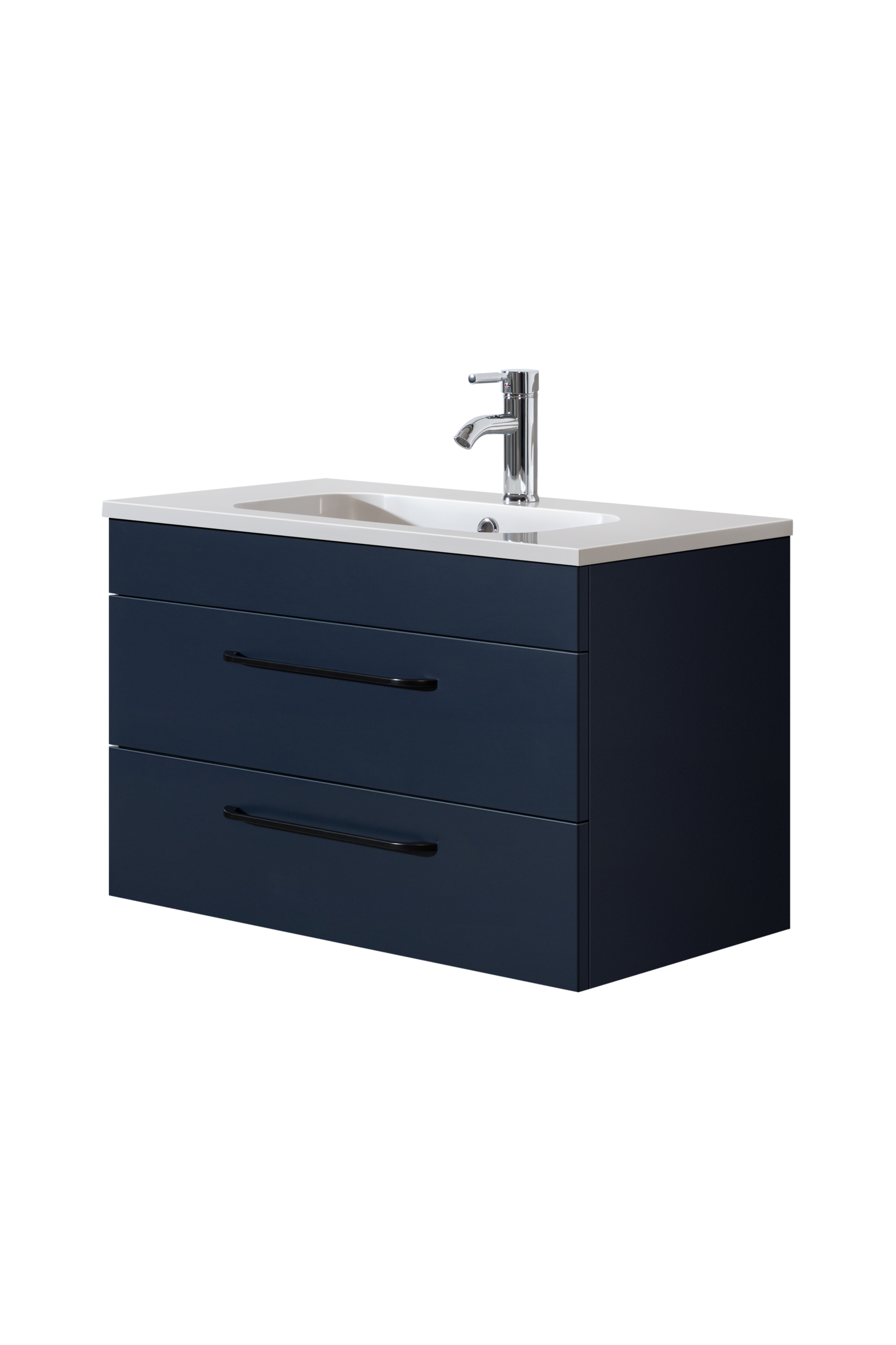 Siena 600 Axel Blue Unit & Basin (Wall Hung)