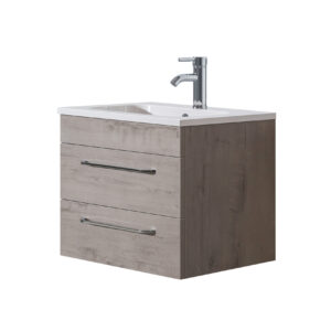Siena 800 Grey Oak Unit & Basin (Floor Standing)