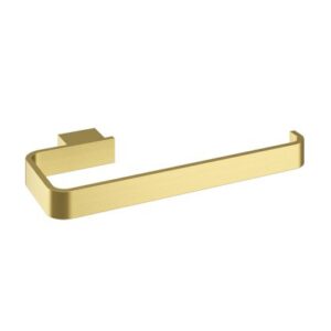 Aqua Towel Bar Brushed Brass
