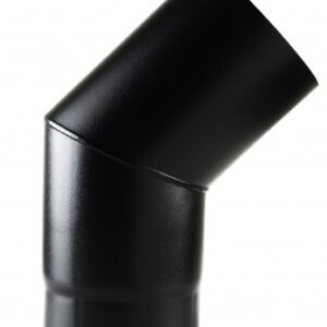 Vitreous Matt Black 150mm x 45 Degree Bend