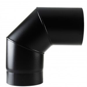 Vitreous Matt Black 150mm x 90 Degree Bend