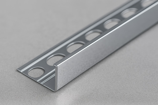 Chrome Polished 8mm Straight Edge 8ft