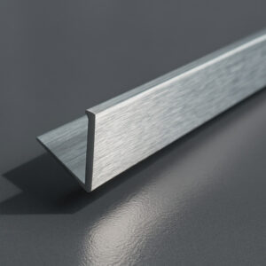 Chrome Brushed 12mm Straight Edge 8ft
