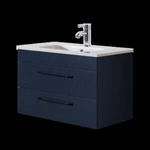Siena 600 Axel Blue Unit & Basin (Wall Hung)