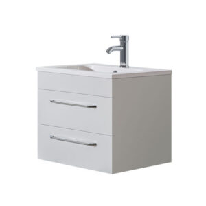 Siena 800 White Unit & Basin (Floor Standing)