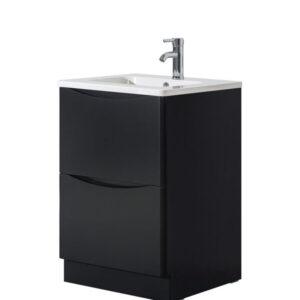 Hudson 600 Black Unit & Basin (Floor Standing)
