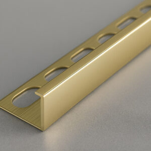 Gold Polished 12mm Straight Edge Trim