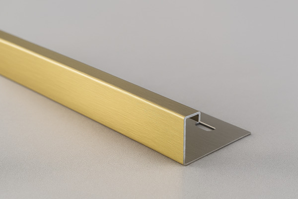 Gold Brushed 12mm Straight Edge Trim