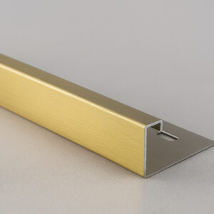 Gold Brushed 10mm Straight Edge Trim
