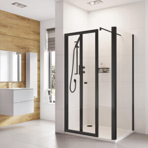 Bi-fold Shower Door 900mm Black