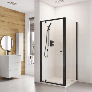 Pivot Shower Door 800mm Black