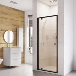 Pivot Shower Door 900mm Black