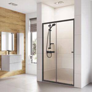 Sliding Shower Door 1000mm Black