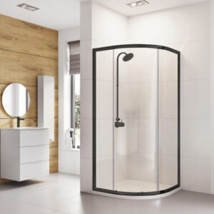 One Door Quadrant Shower Enclosure 900mm x 900mm Black