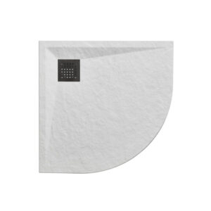 900x900 Quadrant White Slate Shower Tray