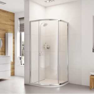 One Door Offset Quadrant Shower Enclosure 1200mm x 800mm Chrome