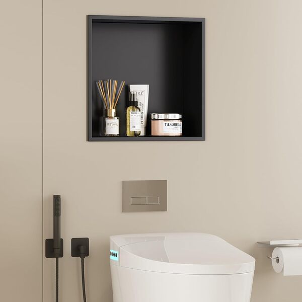 Shower Niche 300mm Black - Image 2